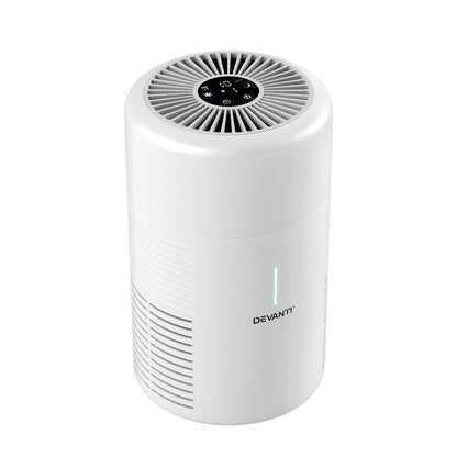 Air Purifier HEPA Filter I  Dust Sensor PM2.5 Remover I Devanti I CADR 130 - Dust MIte Allergy Solutions Australia