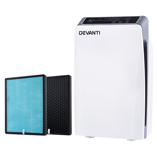 Devanti Air Purifier 4 Stage HEPA 11 I Replacement Filter I CADR 180 - Dust Mite Allergy Solutions - Best Air purifiers for allergies in Australia