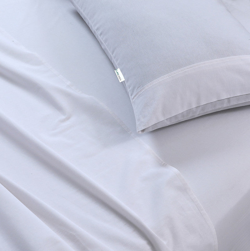 100% Egyptian Cotton Vintage Washed 500TC I White I Single