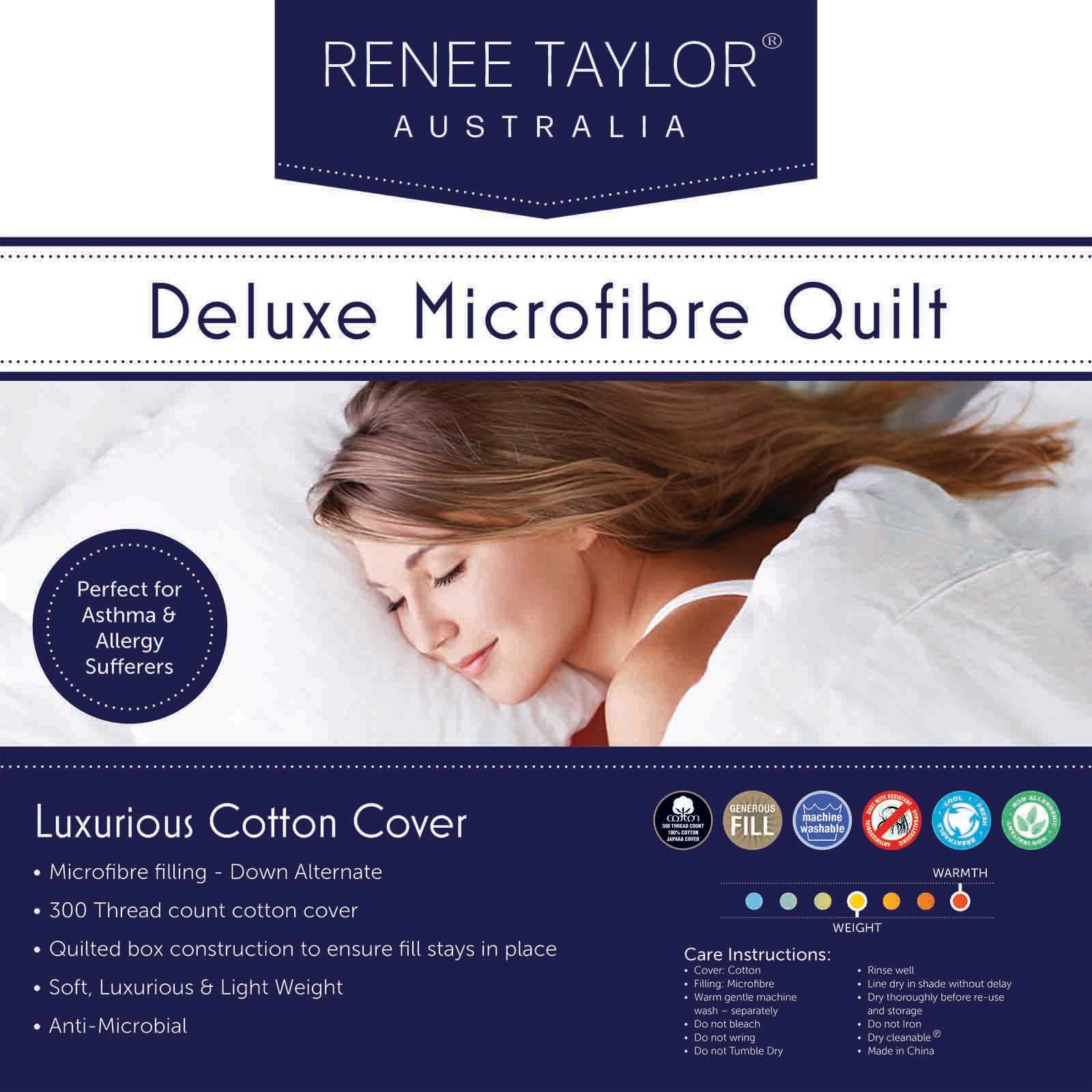 Deluxe High Loft Quilt I 600 GSM I King I Dust Mite Allergy Solutions Australia - Anti Microbial I Non Allergenic Quilt I Allergy Friendly Comforter I Dust Mite Resistant I Dust Mite Allergy Solutions Australia