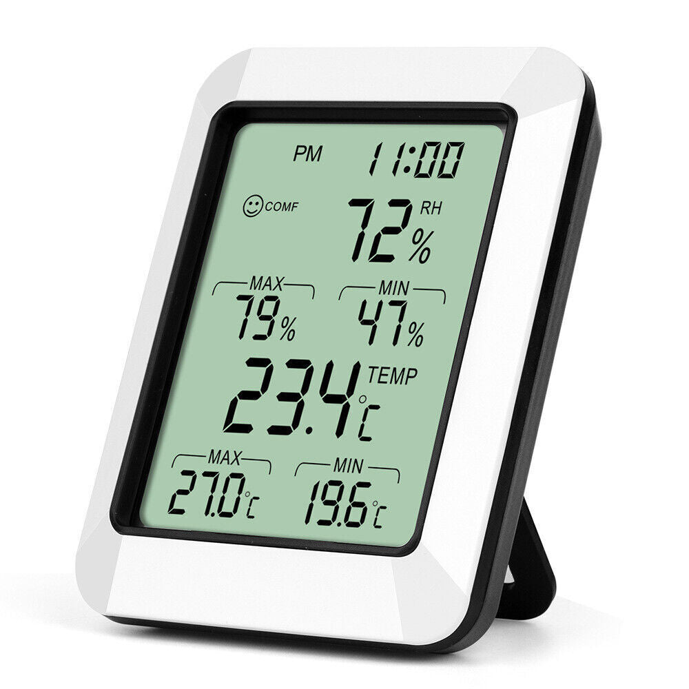 Hygrometer, Thermometer, Humidity Meter, Air Quality Monitor - Dust Mite Allergy Solutions 