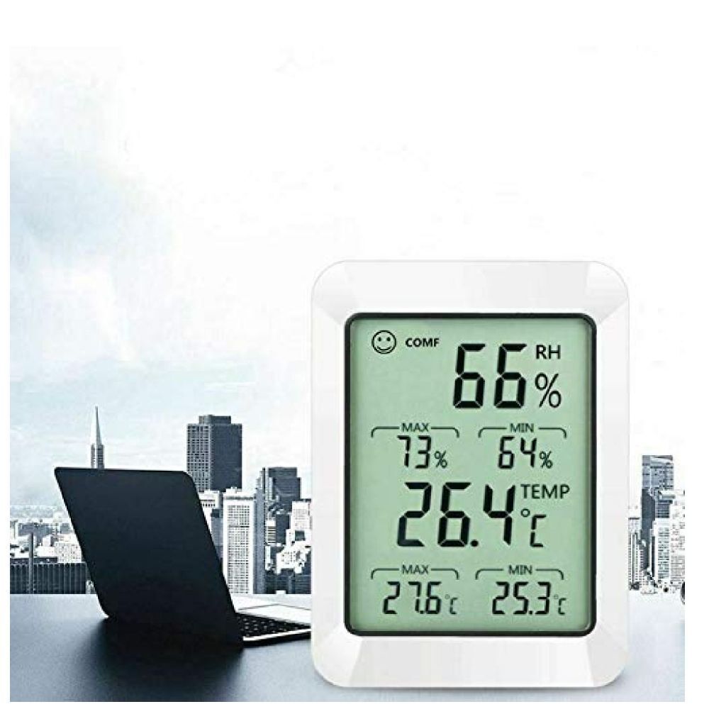 Hygrometer, Thermometer, Humidity Meter, Air Quality Monitor - Dust Mite Allergy Solutions 