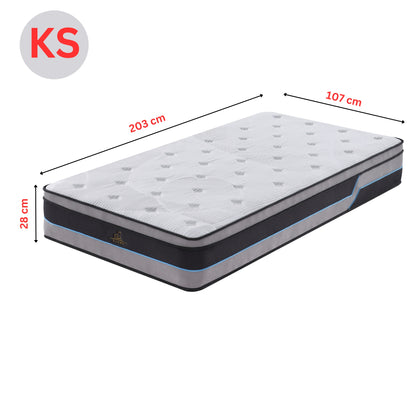 Plush Top Luxury Mattress I Pocket Spring I KING SINGLE I 28cm