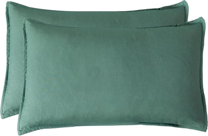 Green Single Size Bamboo Microfibre Quilt Cover Set. Hypoallergenic, moisture-wicking, and temperature-regulating for year-round comfort.