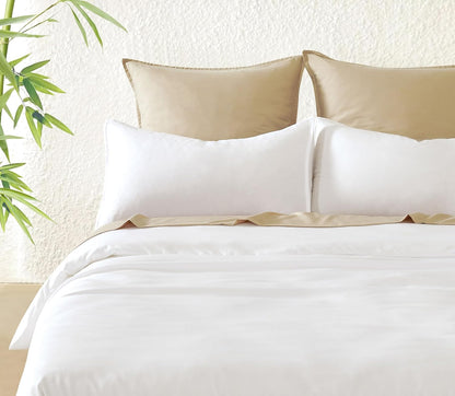 Bamboo Microfibre Quilt Cover Set - White - Single - Dust Mite Allergy Solutions Australia