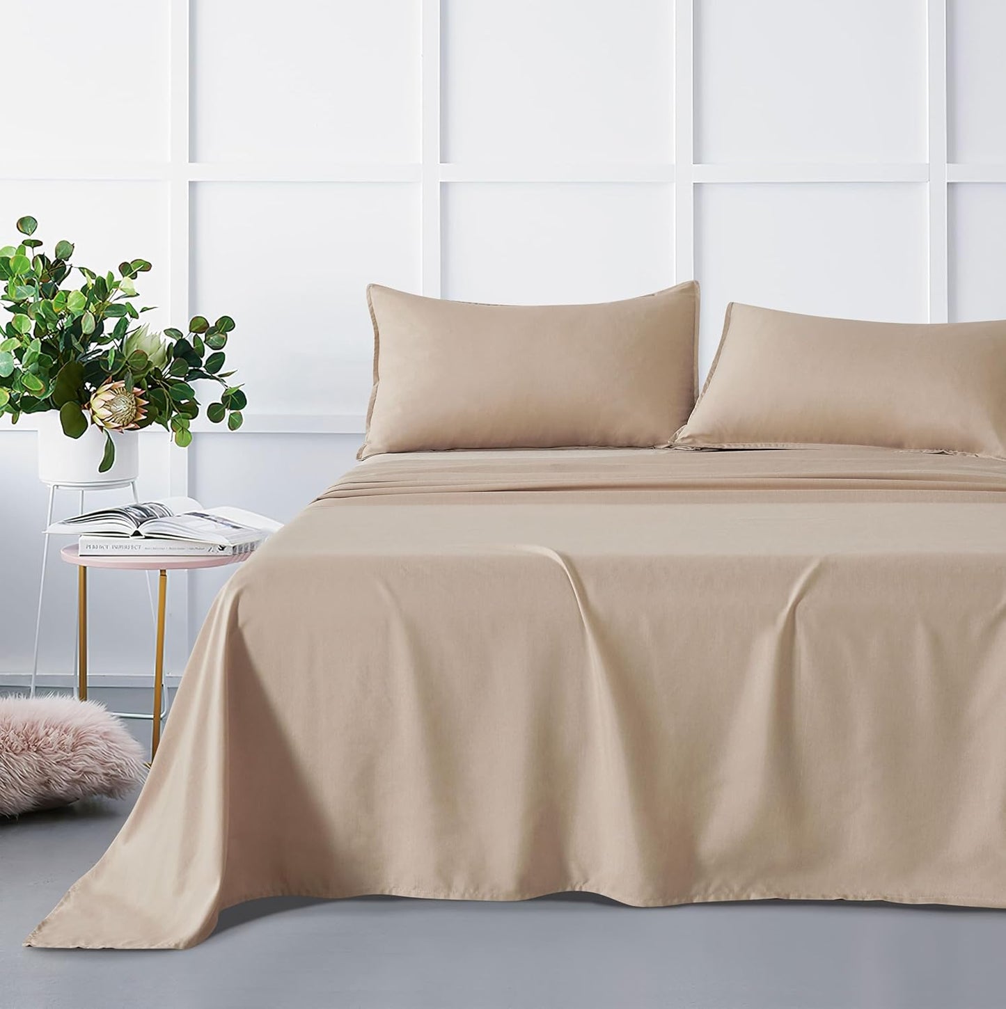 Bamboo Microfibre Sheet Set - Linen - Single - Dust MIte Allergy Solutions Australia