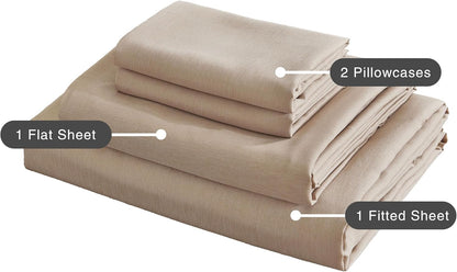 Bamboo Microfibre Sheet Set - Linen - Single - Dust MIte Allergy Solutions Australia