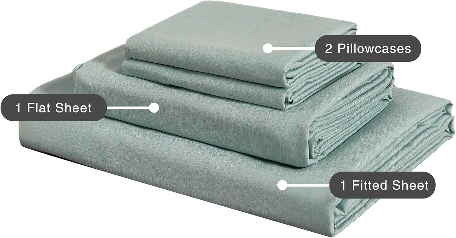 Bamboo Microfibre Sheet Set - Sage Green - Single - Dust Mite Allergy Solutions