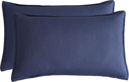 Bamboo Microfibre Sheet Set - Navy - Double - Dust Mite Allergy Solutions