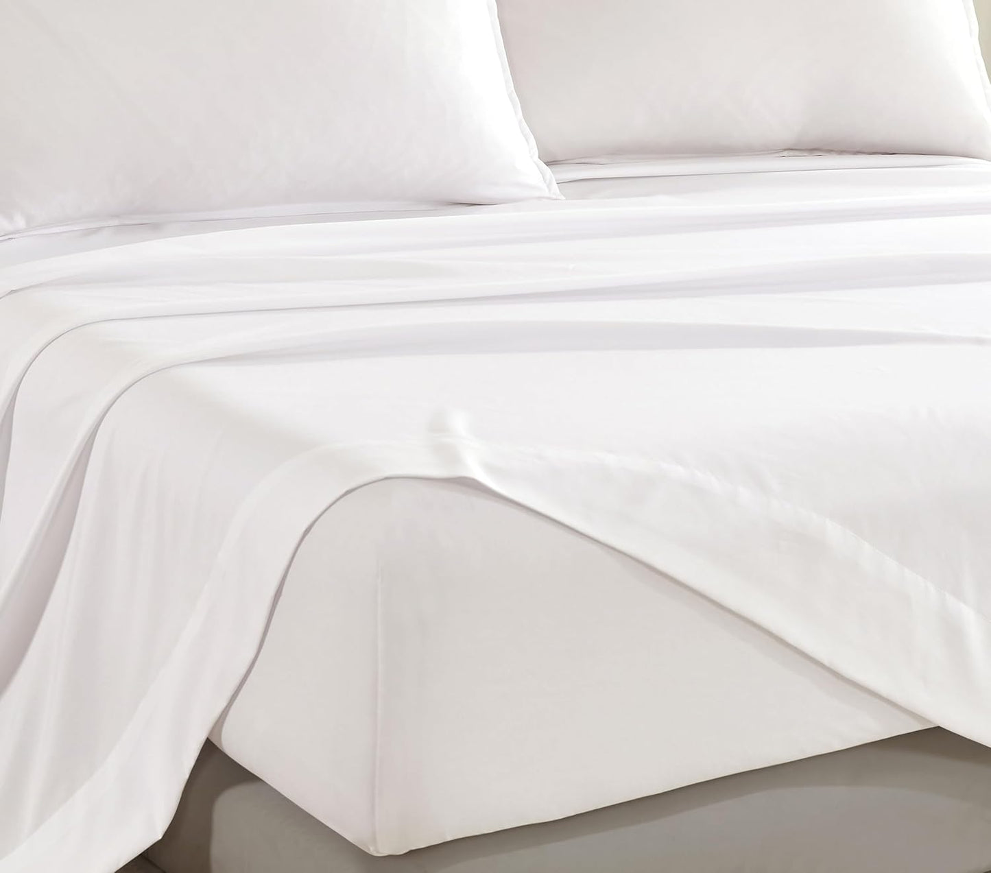 Bamboo Microfibre Sheet Set - White - Queen Size