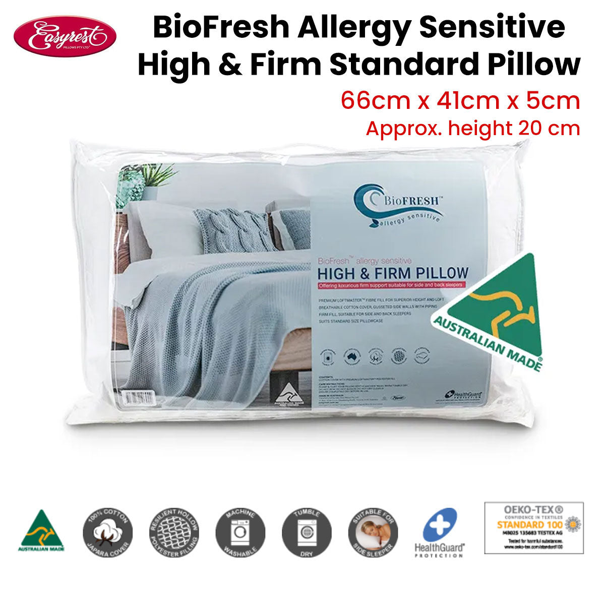 High firm shops pillow