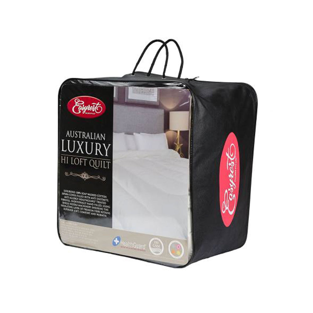 Luxury Hi Loft Quilt I 350GSM I KING I Easyrest - Dust Mite Allergy Solutions - Anti dustmite and anti allergy bedding - Hypoallergenic Quilt - Anti allergy comforter - anti dustmite duvet - Anti dustmite hypoallergenic