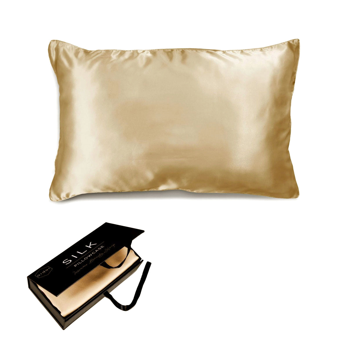 Ardor Mulberry Silk Standard Pillowcase Golden