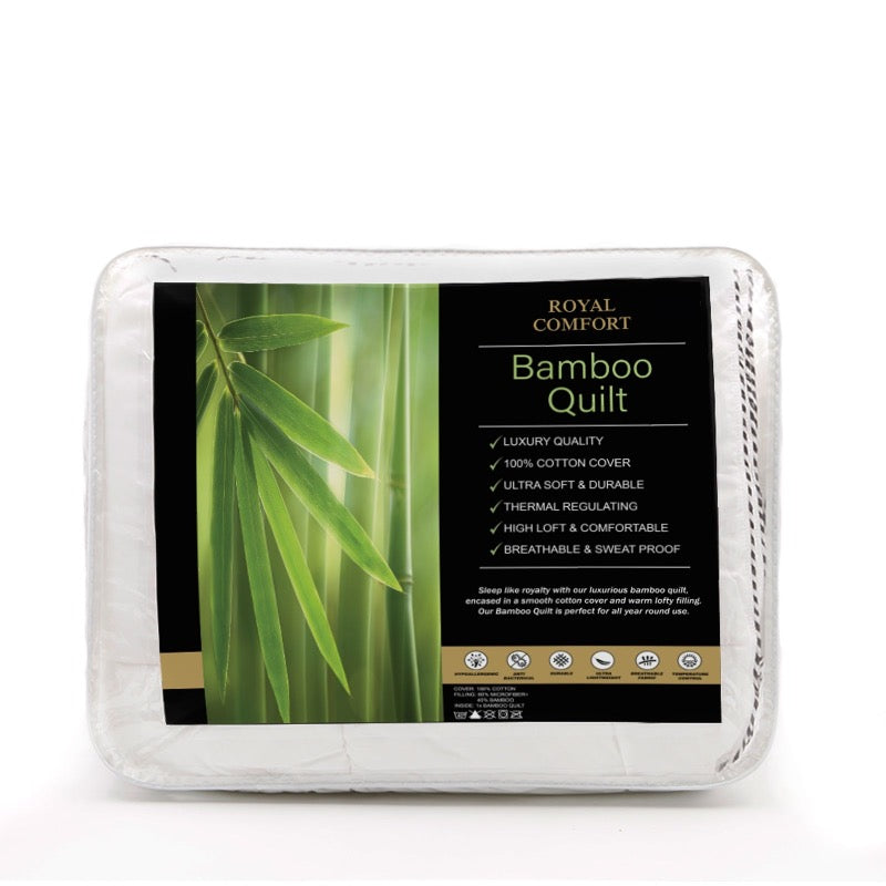 Royal Comfort 250GSM Bamboo Blend Quilt I Single